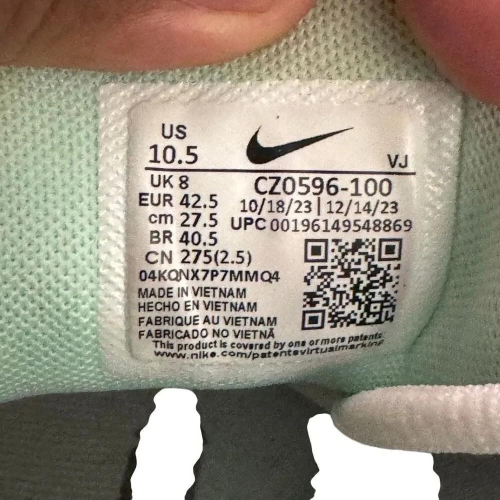 Nike Free Metcon 5 Womens Training Shoes White Blue Mint CZ0596-100 Size 10.5